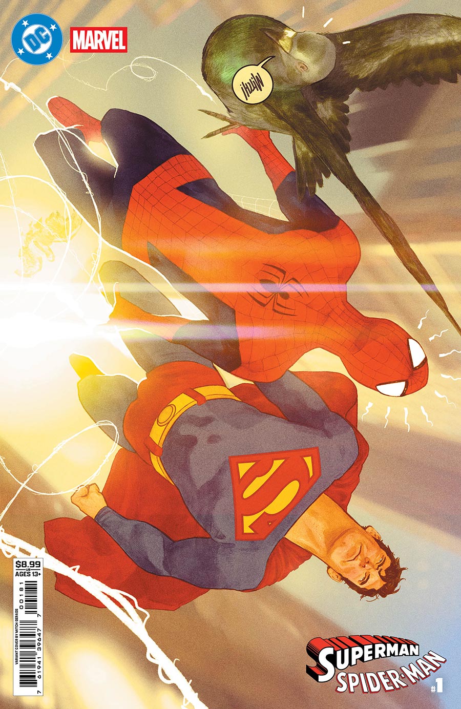 DC Marvel Superman Spider-Man 1 Portada H inglés