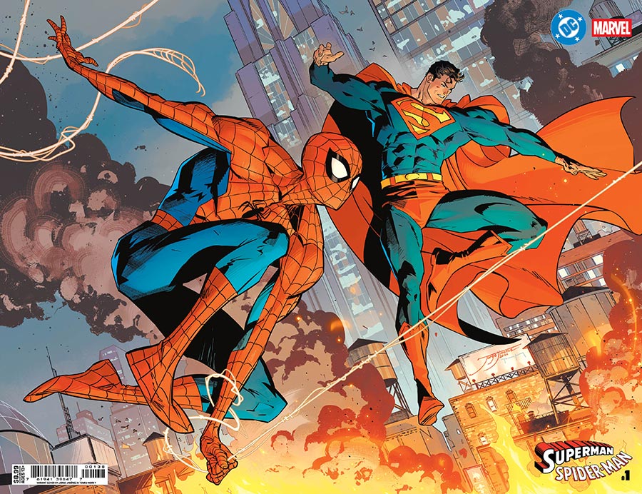 DC Marvel Superman Spider-Man 1 Portada X inglés